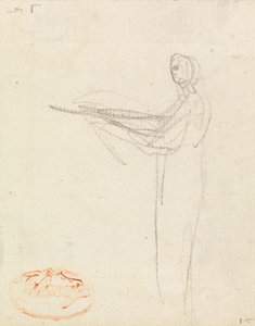 Figur Studie tolv av George Romney