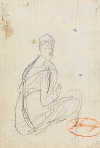 Figurstudie av en kvinna av George Romney