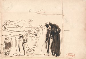 Siffror vid en begravning av George Romney