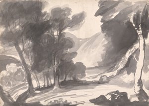 En glada i en skog av George Romney