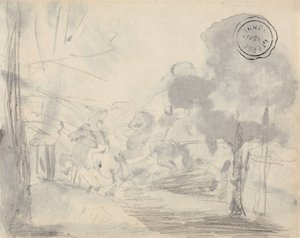 Glänta med träd av George Romney
