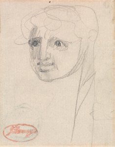 En flickas huvud av George Romney