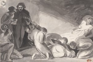 Howard på besök i ett fängelse av George Romney
