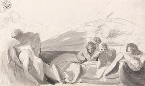 Howard på besök i ett fängelse av George Romney