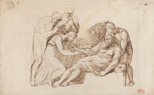 Kung Lear väcks av Cordelia av George Romney