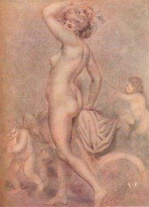 Lady Hamilton som hälsans gudinna, c1790, 1920. av George Romney