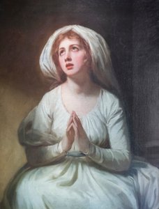 Lady Hamilton vid bön av George Romney
