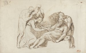 Lear väckt av Cordelia av George Romney