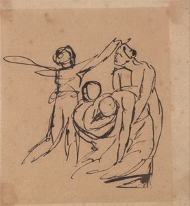 Sörjande grupp av George Romney