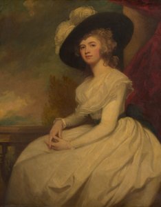 Mrs. Bryan Cooke Frances Puleston, 1765-1818, ca. 1787-91. av George Romney