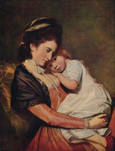 Mrs Johnstone och hennes son, 1775-1780, c1915