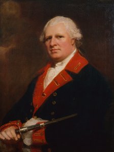 Porträtt av överste Patrick Duff (olja på duk) av George Romney