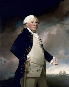 Porträtt av viceamiral Sir Hyde Parker av George Romney
