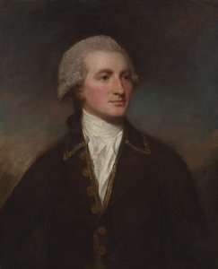 Porträtt av en man. av George Romney