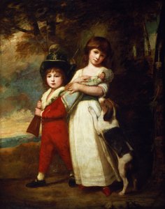 Porträtt av Vernon-barnen av George Romney