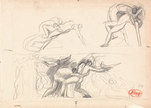 Möjligen helvetet, Adam och Eva av George Romney