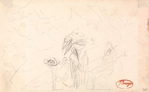 Kanske en grupp figurer med flygande figurer av George Romney