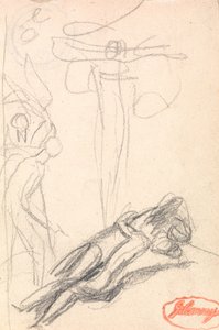 Satan överraskad vid Evas öra av George Romney