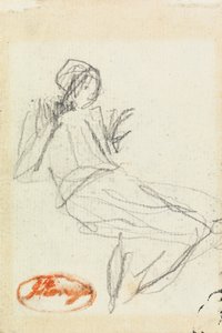 Sittande bondflicka av George Romney