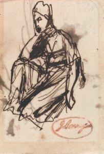 Sittande kvinna av George Romney
