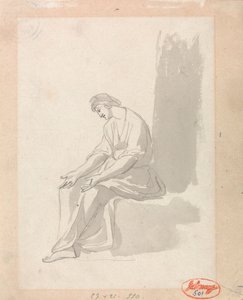 Sittande kvinna av George Romney