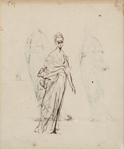 Ensam kvinnlig figur av George Romney