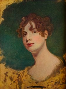 Skiss av ett kvinnligt huvud, 1700-tal av George Romney