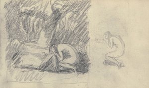 Skissbok Ritning av George Romney