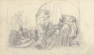 Skissbok Ritning av George Romney