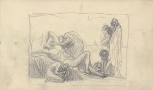 Skissbok Ritning av George Romney