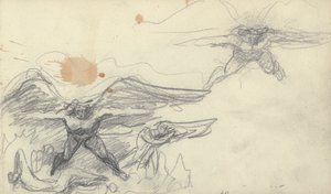 Skissbok Ritning av George Romney