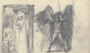 Skissbok Ritning av George Romney