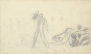 Skissbok Ritning av George Romney