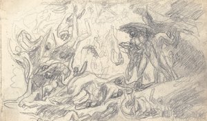 Teckning ur skissboken av George Romney