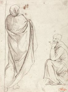 Stående figur och sittande figur av George Romney