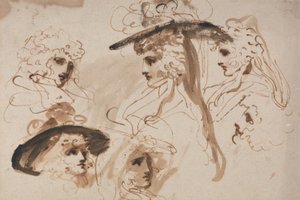 Studies for the Head of a Lady (Studier of a Woman
