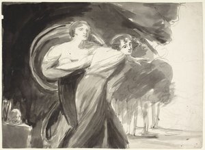 Studie i glädje och melankoli av George Romney