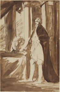 Studie till ett porträtt av en man av George Romney
