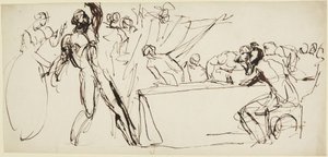 Analys av Banquos spöke från bankettscenen i Macbeth av George Romney