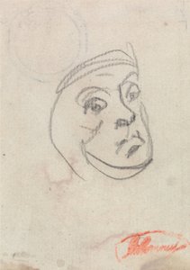 Studie av ett huvud av George Romney