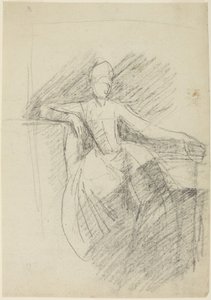 Studie av en sittande kvinna av George Romney