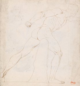 Studie av gladiatorn i Borghese-samlingen av George Romney