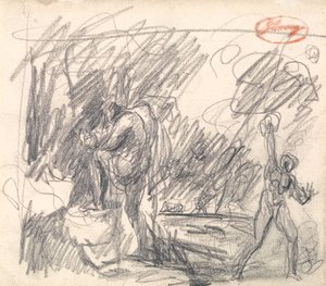 Övergivandet och räddningen av Perdita ur ”Vintersagan” av George Romney