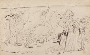 Förintelsen av Niobes barn av George Romney