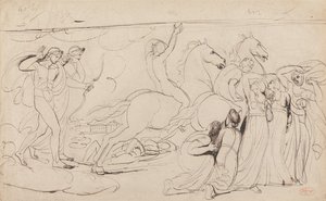 Förintelsen av Niobes barn av George Romney