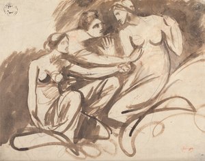 Tre unga häxor av George Romney