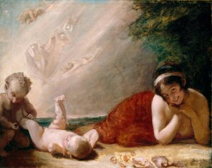 Titania, Puck och bytinget, ur Shakespeares ”En midsommarnattsdröm” av George Romney