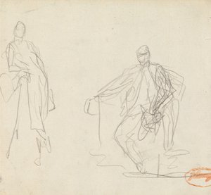 Två figurstudier 30 av George Romney