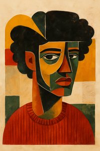 Awake Together, 2025 (akryl på duk) av George Rosaly