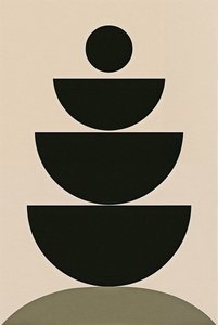 Balance Ritual, 2024 (akryl på duk) av George Rosaly